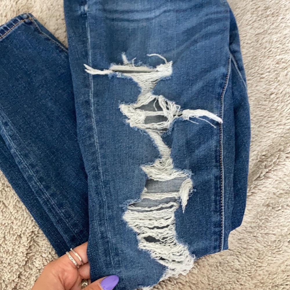 SUPER HIGH RISE, RIPPED JEGGINGS - Picture 2 of 2